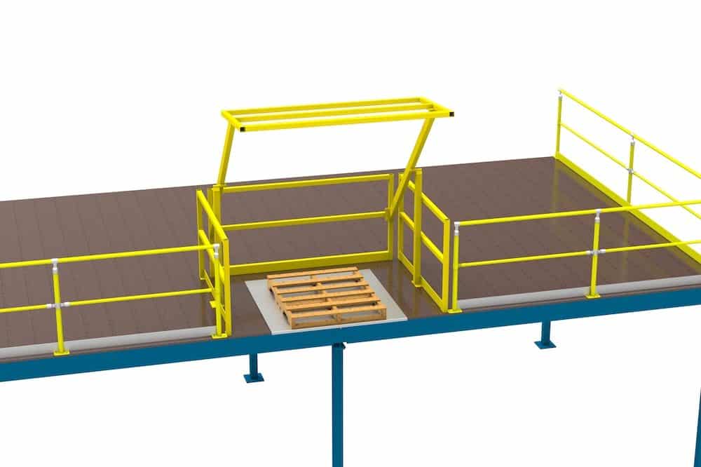 Pallet Rollover Gate - Standard - 2400W x 2300H x 1675D - Pallet 1950W x 1250D x 1800H 1 Pallet Rollover Gate - Standard - 2400W x 2300H x 1675D - Pallet 1950W x 1250D x 1800H