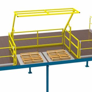Pallet Rollover Gate - Extra High - 3475W x 2650H x 2338D - Pallet 3025W x 1250D x 2400H